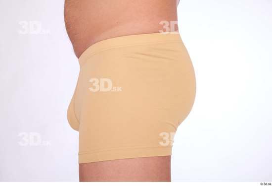 Hips Man White Underwear Average Studio photo references