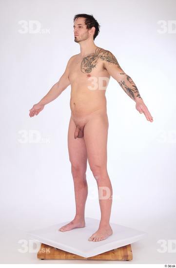 Whole Body Man White Nude Average Standing Studio photo references