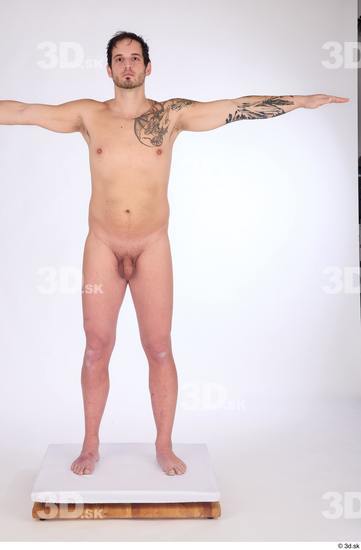 Whole Body Man White Nude Average Standing Studio photo references