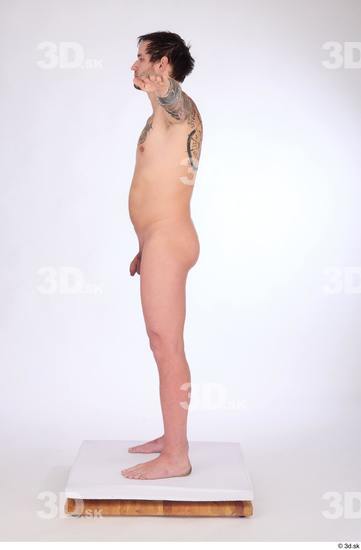 Whole Body Man White Nude Average Standing Studio photo references