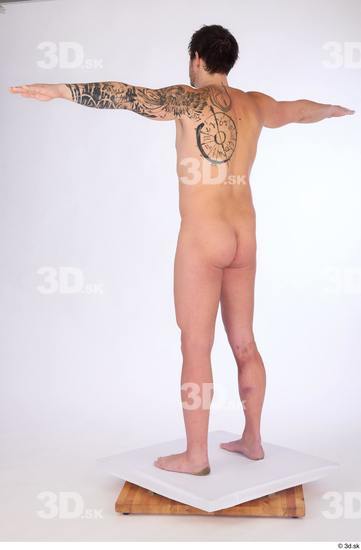 Whole Body Man White Nude Average Standing Studio photo references