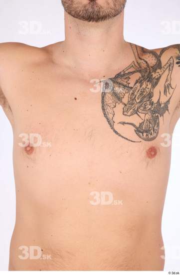 Chest Man White Nude Average Studio photo references