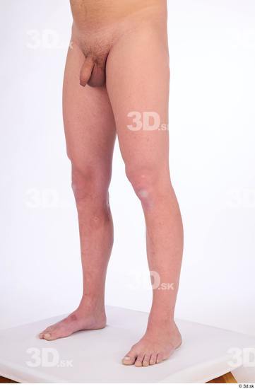 Leg Man White Nude Average Studio photo references