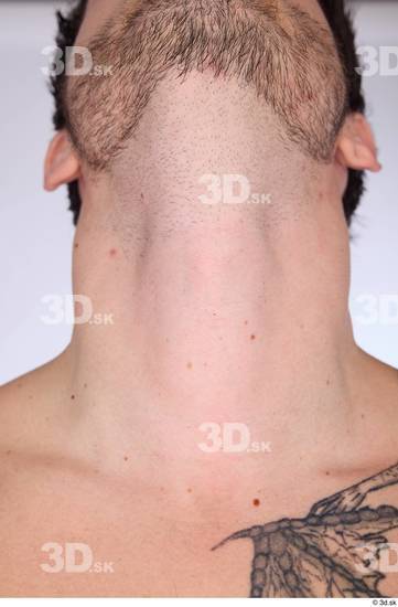 Neck Man White Average Studio photo references