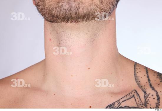 Neck Man White Average Studio photo references