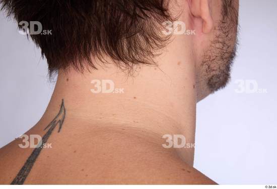 Neck Man White Average Studio photo references