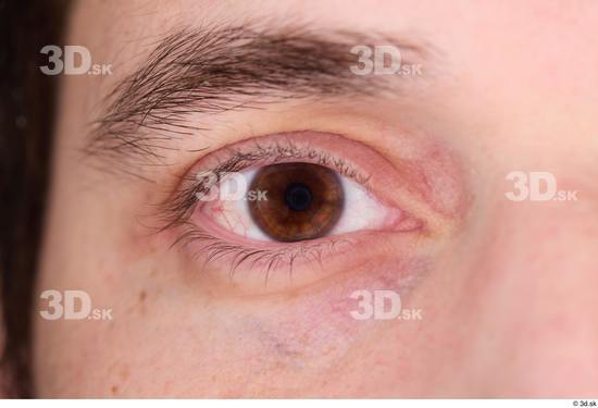 Eye Man White Average Studio photo references