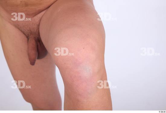 Knee Man White Nude Average Studio photo references