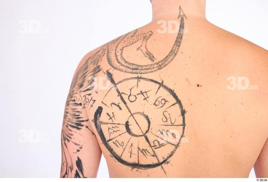 Back Man White Tattoo Average Studio photo references