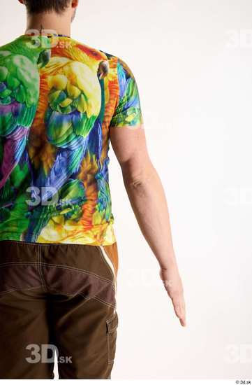 Arm Back Man White Casual Average Parrot Studio photo references