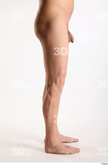 Leg Man White Nude Average Studio photo references