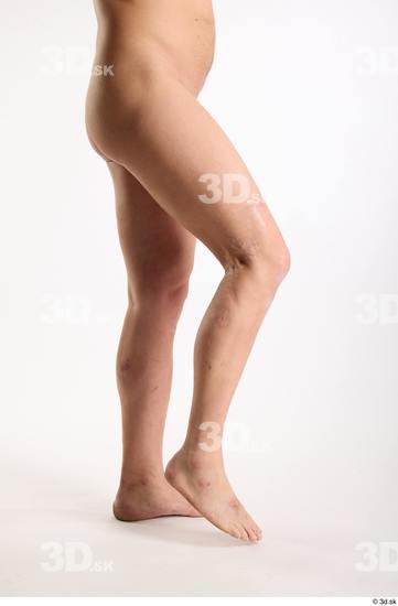 Leg Man White Nude Average Studio photo references