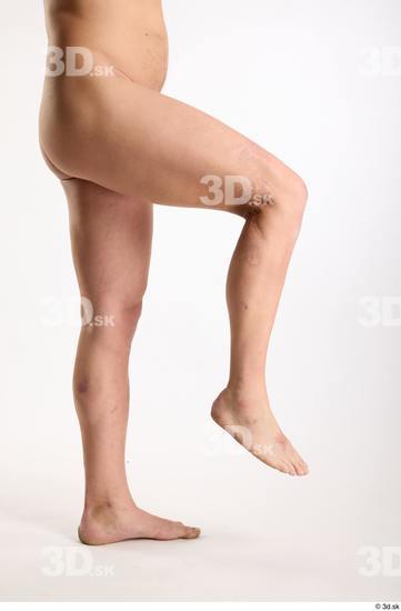 Leg Man White Nude Average Studio photo references