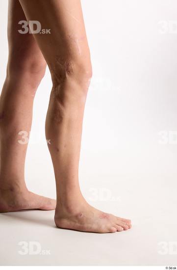 Calf Man White Nude Average Studio photo references