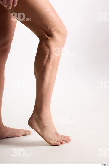 Calf Man White Nude Average Studio photo references