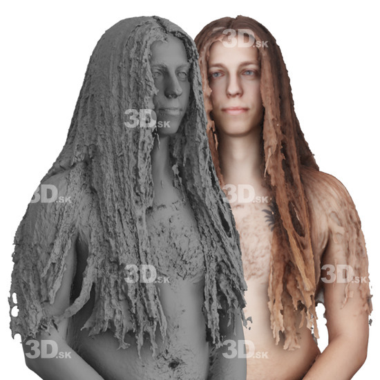 Head Man White 3D Groom Raw