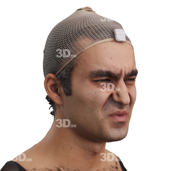 Head Man 3D Phonemes And Emotions Arab