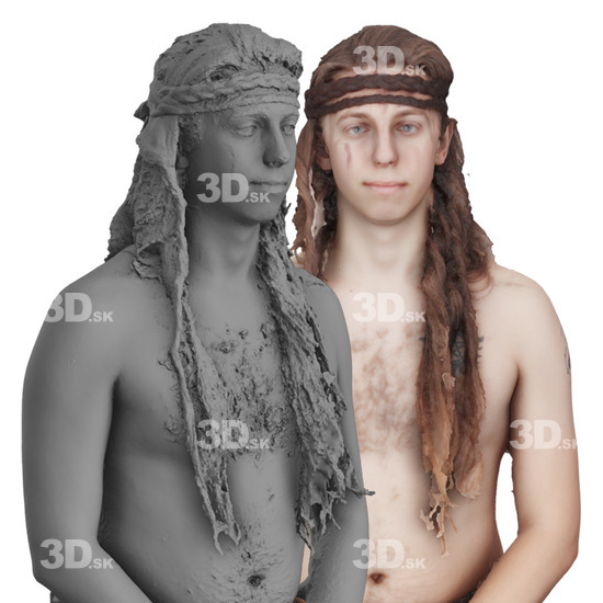 Head Man White 3D Groom Raw