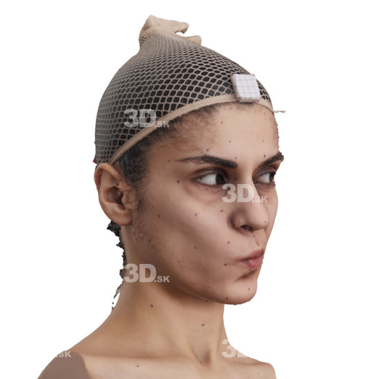 Head Woman 3D Phonemes And Emotions Arab