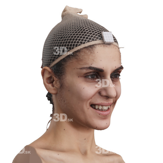 Head Woman 3D Phonemes And Emotions Arab