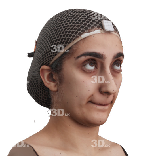 Head Woman 3D Phonemes And Emotions Arab