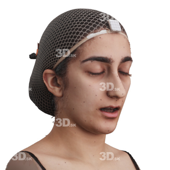 Head Woman 3D Phonemes And Emotions Arab