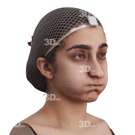 Head Woman 3D Phonemes And Emotions Arab