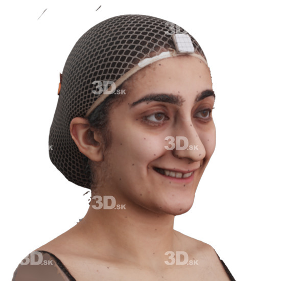 Head Woman 3D Phonemes And Emotions Arab