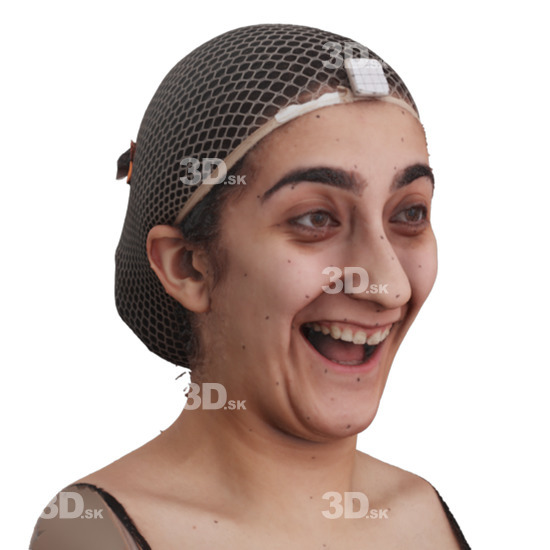 Head Woman 3D Phonemes And Emotions Arab