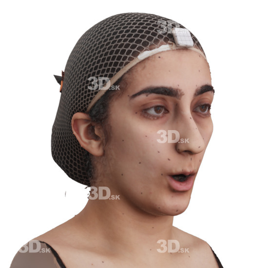 Head Woman 3D Phonemes And Emotions Arab