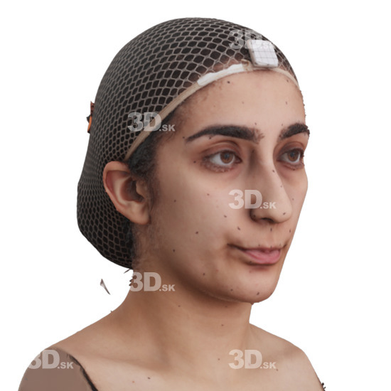 Head Woman 3D Phonemes And Emotions Arab