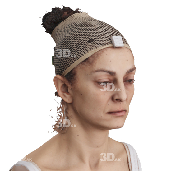 Head Woman 3D Phonemes And Emotions Arab