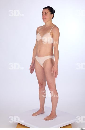 Whole Body Woman White Athletic Standing Studio photo references