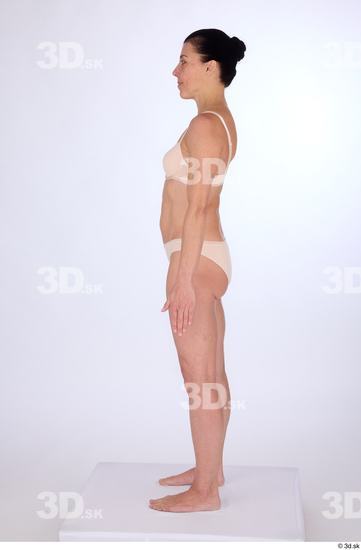 Whole Body Woman White Athletic Standing Studio photo references