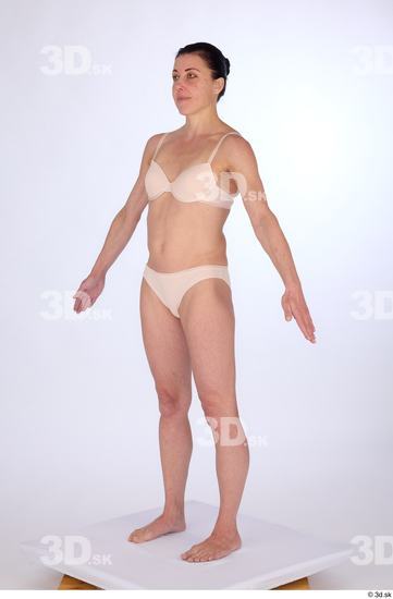 Whole Body Woman White Athletic Standing Studio photo references