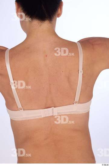 Back Woman White Underwear Athletic Studio photo references