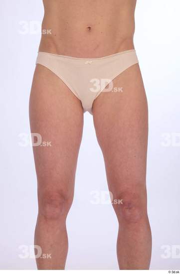 Thigh Woman White Underwear Athletic Studio photo references