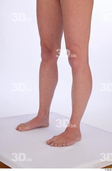 Calf Woman White Nude Athletic Studio photo references