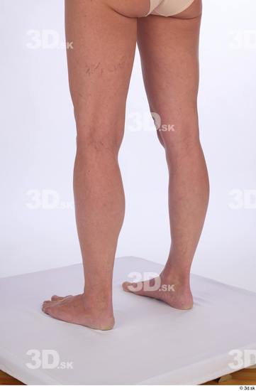 Calf Woman White Nude Athletic Studio photo references