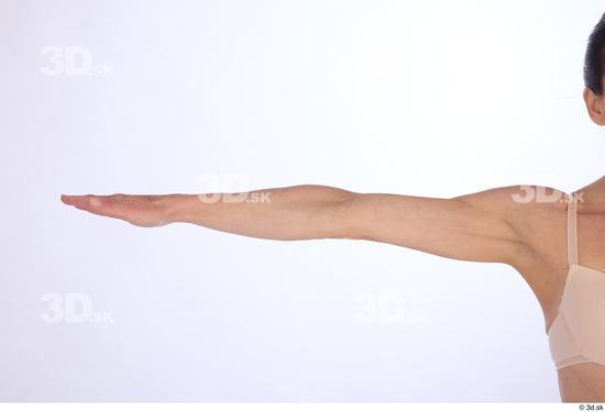 Arm Woman White Athletic Studio photo references