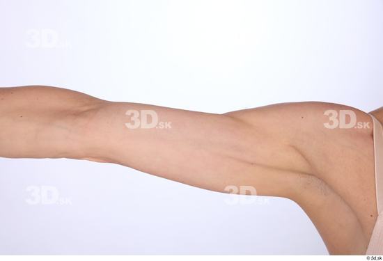 Arm Woman White Athletic Studio photo references