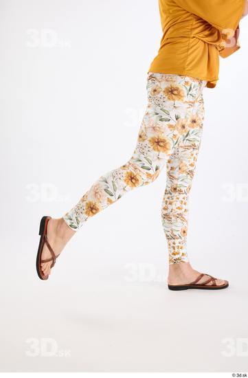 Leg Woman White Casual Athletic Leggings Studio photo references