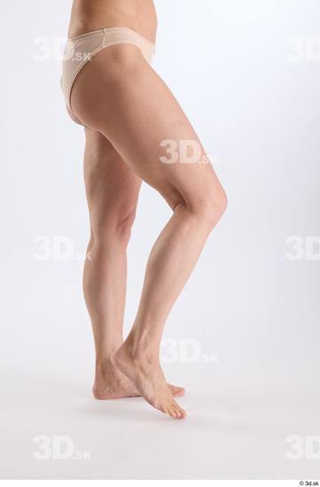 Leg Woman White Underwear Athletic Studio photo references
