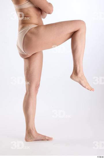 Leg Woman White Underwear Athletic Studio photo references