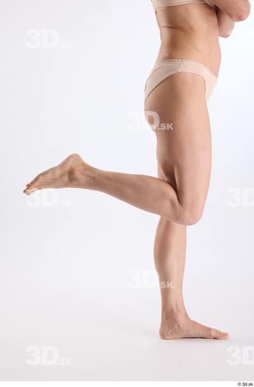 Leg Woman White Underwear Athletic Studio photo references