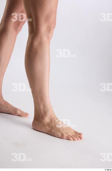 Calf Woman White Nude Athletic Studio photo references