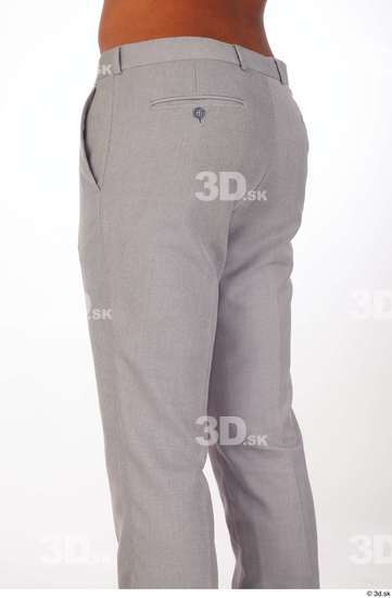 Thigh Man Black Casual Trousers Athletic Studio photo references