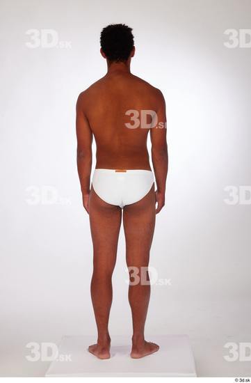 Whole Body Man Black Swimsuit Athletic Standing Studio photo references