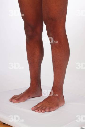 Calf Man Black Athletic Studio photo references