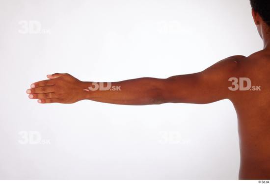 Arm Man Black Athletic Studio photo references